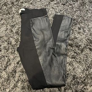 Faux leather leggings